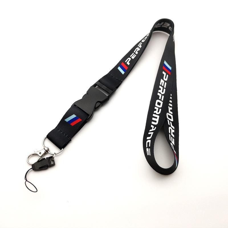 ZDNE2 BMW Emblem Nylon Lanyard Printing Style Long short Keychain For BMW M Performance E90 E60 E46 1 2 3 4 5 7 Series Accessories