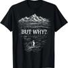 Penguin But Why Mountains For T Shirt Vintage Soft Casual Unisex Streetwear Top For Everyday Wear Stylish Versatile