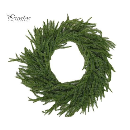 

Гирлянда из норфолкской сосны, 59 дюймов, реалистичная рождественская гирлянда из зелени, искусственная гирлянда из сосновых иголок для праздничного декора каминного стола 150 - mm