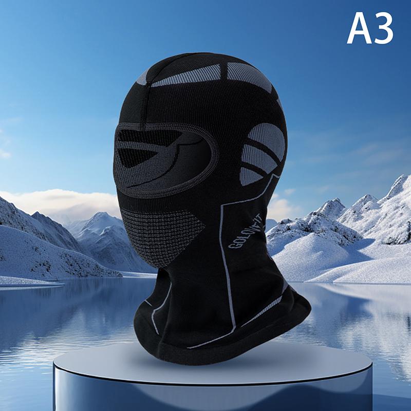

Мужская и женская зимняя шапка-балаклава с защитой от холода, дышащая полнолицевая солнцезащитная маска для езды на велосипеде, защита головы и шеи as the picture