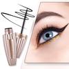 3D Likit Eyeliner Pürüzsüz Uzun Ömürlü Bulaşmaya Karşı Dayanıklı Su Geçirmez Eyeliner Aplikatörü Siyah Eyeliner