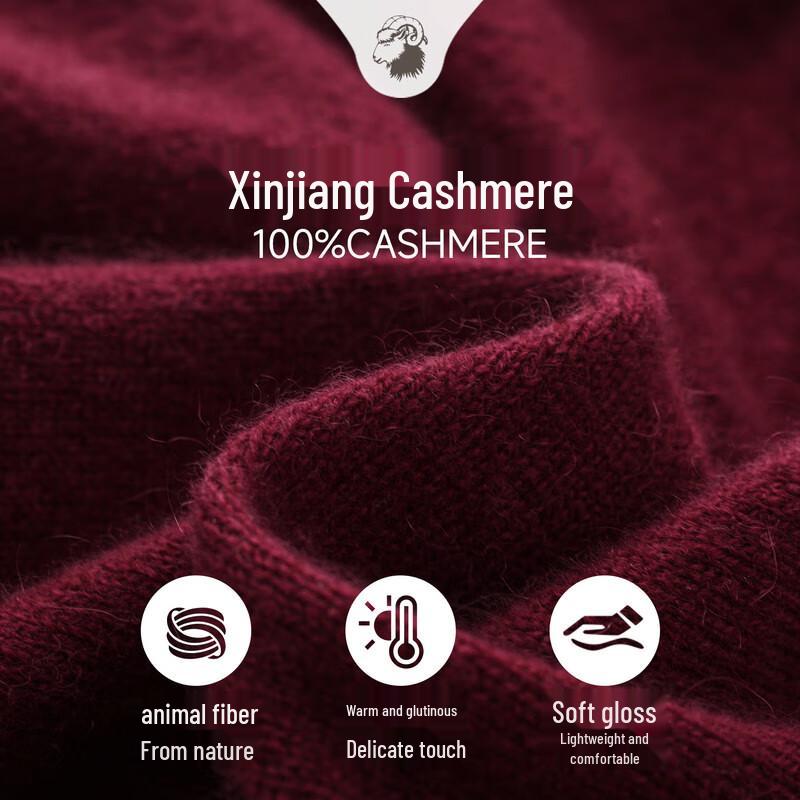 Zhaojun Women's Lace Half-High Collar Cashmere Sweater