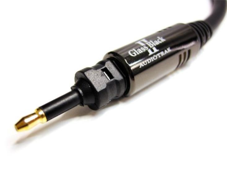 WiseTech AUDIOTRAK Glass Black II Plus Optical Digital Cable 3.0m