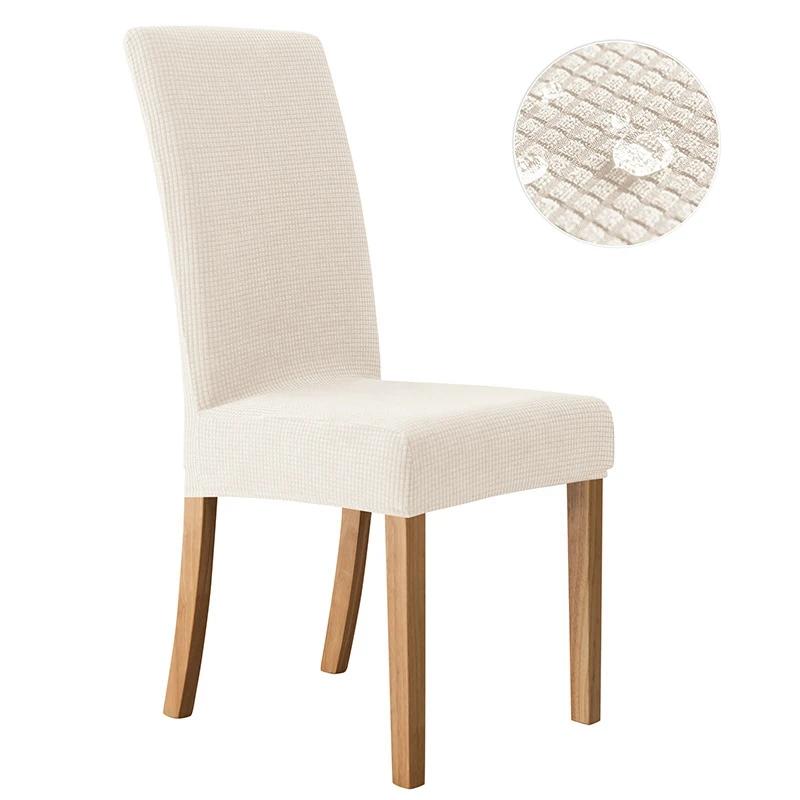 Spandex scaune de sufragerie huse jacquard huse impermeabile pentru scaune lavabile Parsons huse pentru scaune reglabile 2 4 6 set