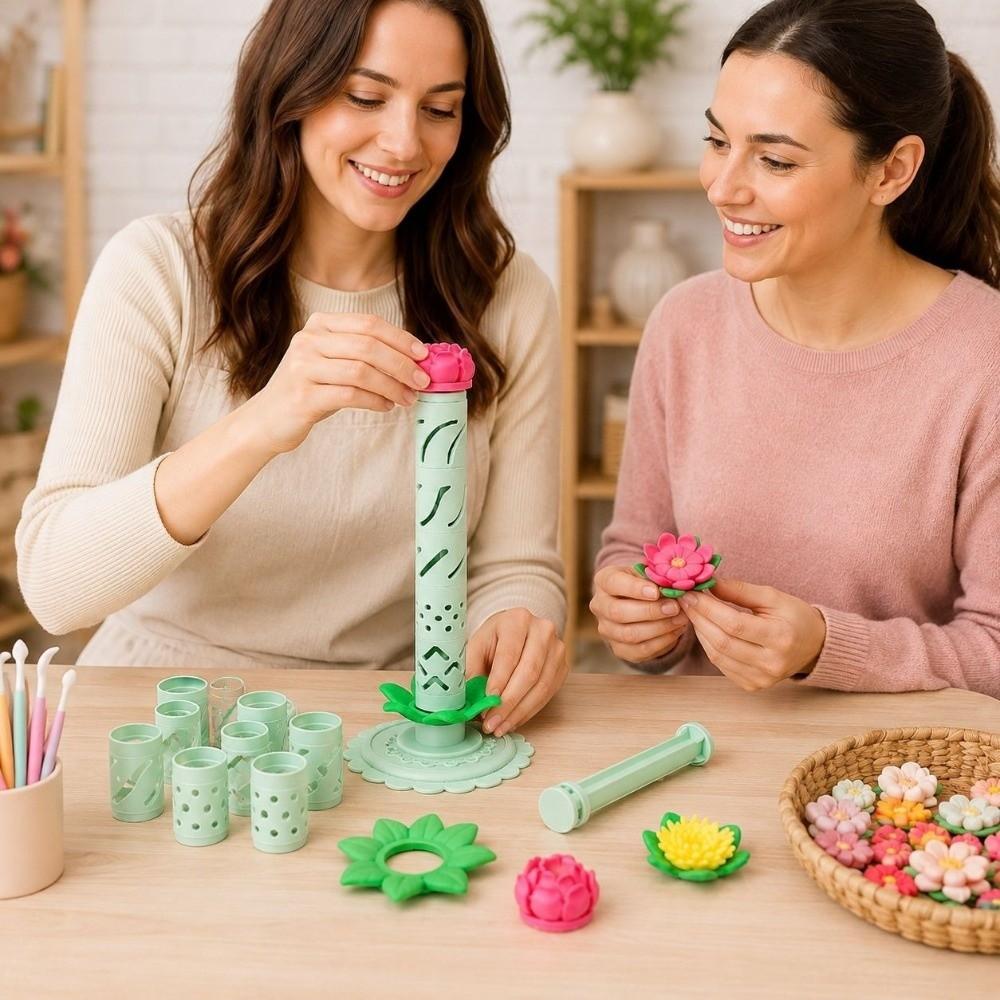 Reusable Modular Clay Bloom Maker Modular Petal Mold Set  DIY Flower Making