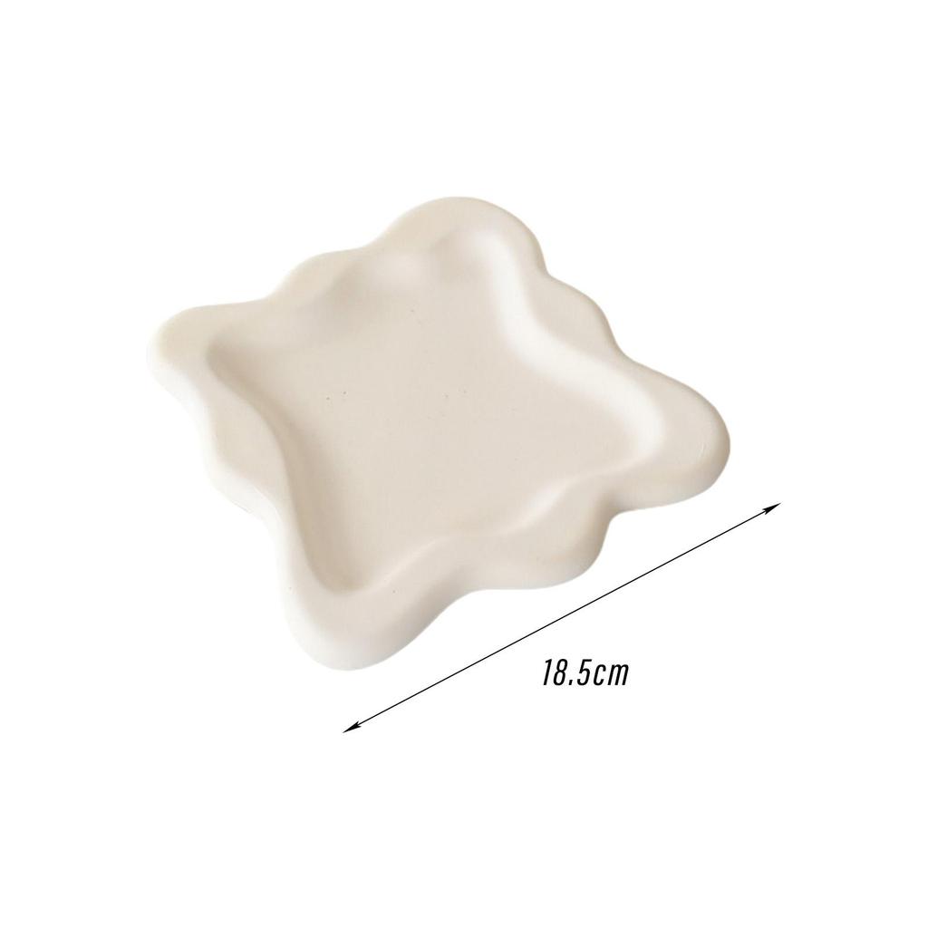 Gypsum Jewelry Dish Photography Props Display Plate for Makeup