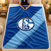 Flannel BlanketSchalke 04 Warm Soft Throw Blanket for Indoor Sofa Bed Living Room Use