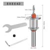 5pcs 8mm Round Shank Adjustable Countersink Bit Carbide Tipped Drill Bit  For Metalworking