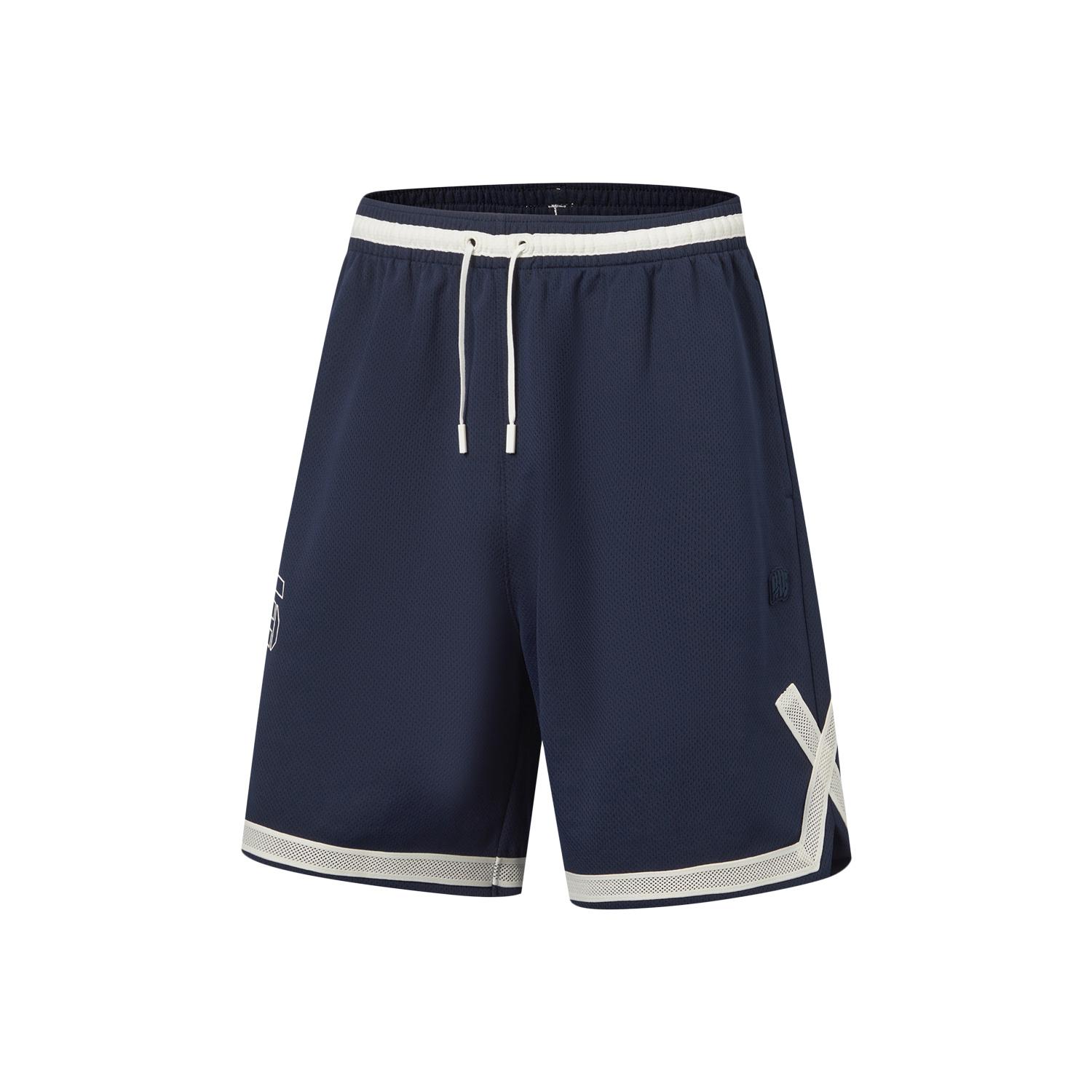 Li-Ning Basketball Series Color Block Breathable Lace-Up Basketball Shorts Men shorts AAPW047-6 S