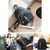 Stylish Women's Urban Chic Nylon Backpack Black Waterproof Lightweight Design