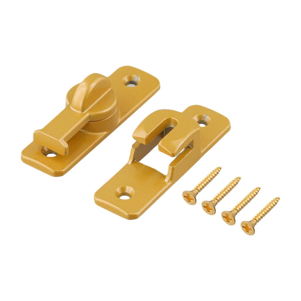 Toughened Zinc Alloy Sliding Door Lock A Reliable Choice with a Flexible 90/180 Degree Mechanism for Safety At Home