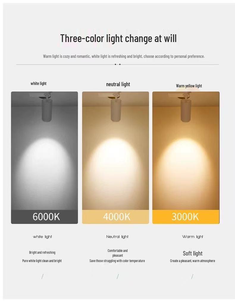 Adjustable LED Track Spotlight for Mall or Store Display