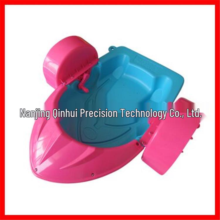 Children's Inflatable Electric Bumper Boat - Hand-Cranked & Paddle, Double Person Parent-Child Outdoor Play Toy.