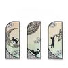 6 Pcs PET Bookmarks Black Cat Pattern Page Markers Page Clips Bookmark for Student Office Reading Stationery