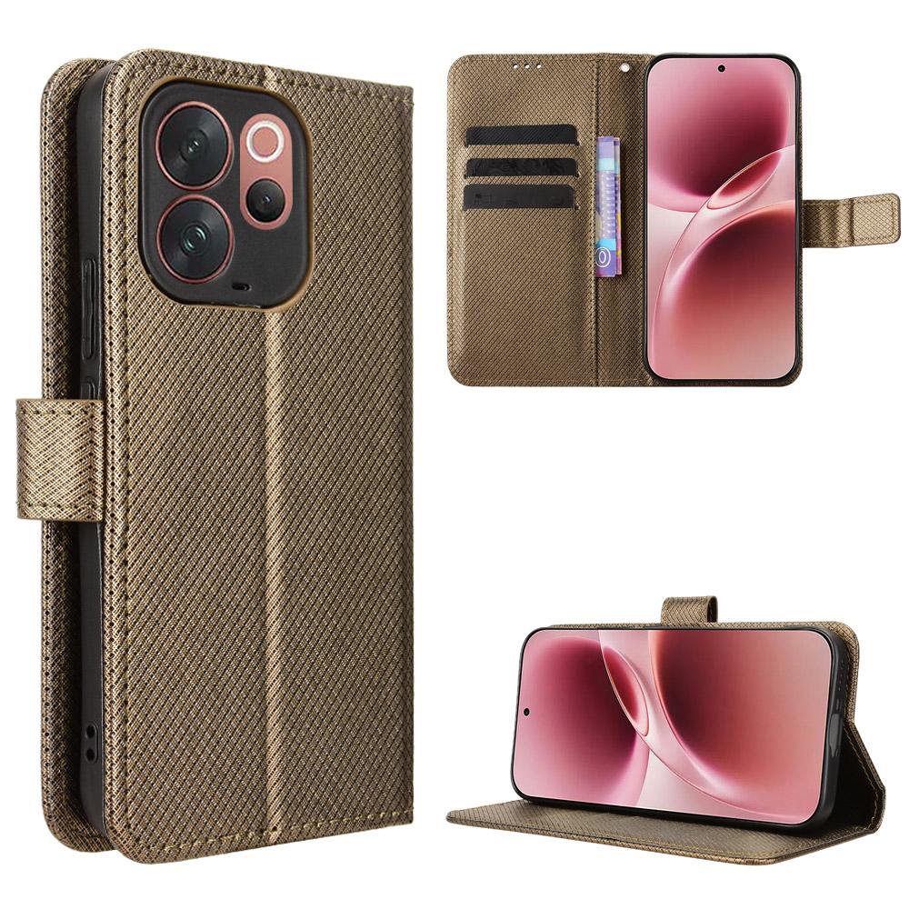 Flip Cover for Vivo V70 5G Leather Case [Flip Vintage Leather] Shockproof Durable Retro Phone Case