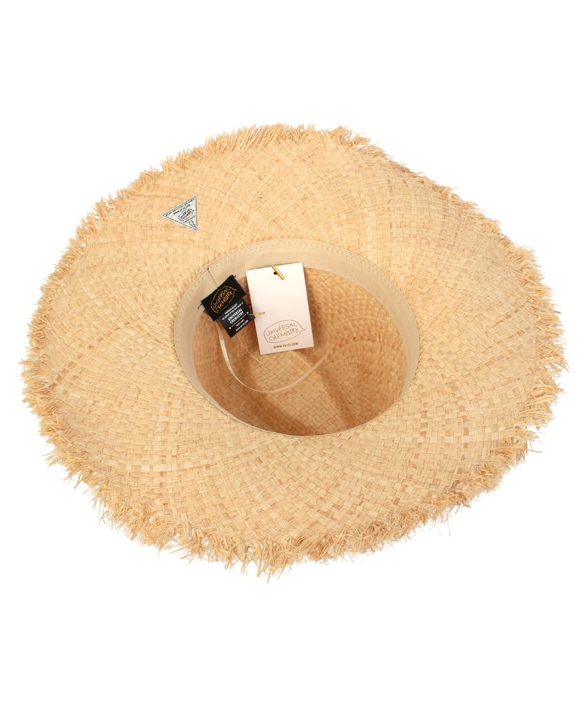 Yunibeosyeolkemiseuteuli Soft Natural Raffia Fedora Panama Hat