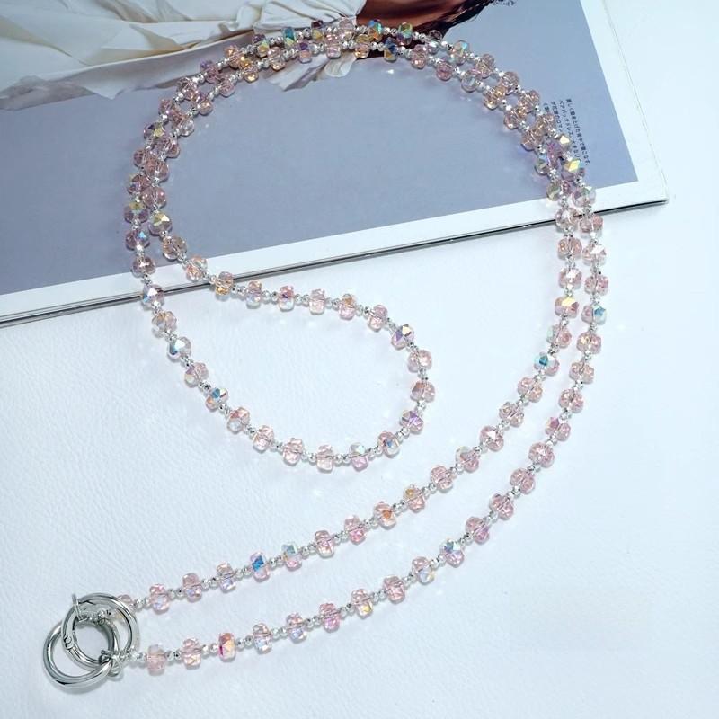 Phone Lanyard Pvc Beaded Crossbody Chain For Men And Women