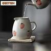 180ml Hand-painted Strawberry Ceramic Fair Cup with Handle Anti Scalding Tea Pitcher Tea Dispenser Justice Cup Kung Fu Teaset