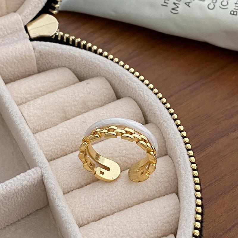 

And Modern Elegant Dual Layer Ring With Colorful Zirconia Perfect For Style Womens J3599