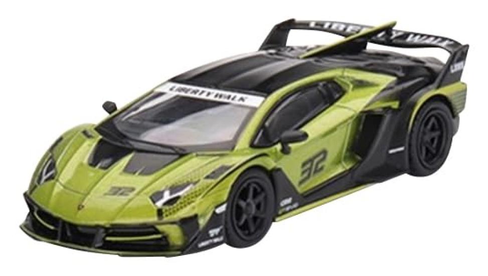 

TrueScale Miniatures MINI GT 164 LB-Silhouette WORKS Lamborghini Aventador GT EVO Lime Left-hand drive Finished product