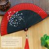 Chinese Style Folding Fan with Spray Painting, Traditional Japanese Folding Fan, Classical Small Silk Fan, Hanfu Portable Retro Fan for Women