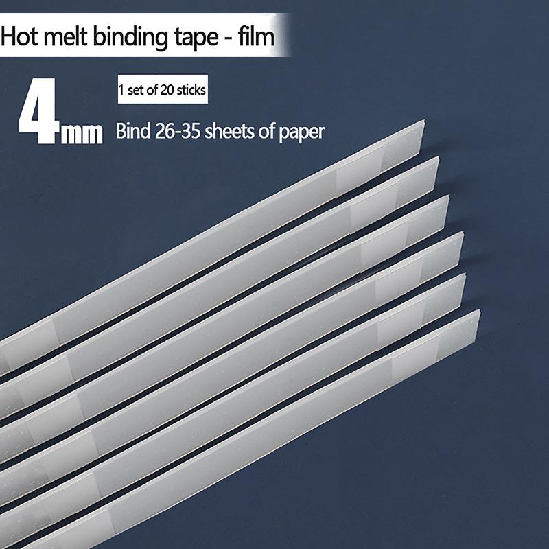 

Полоски клея-расплава 2/3/4/6 мм для переплета книг Поставки машин для переплета книг Полоски клея-расплава для переплета книг as the picture