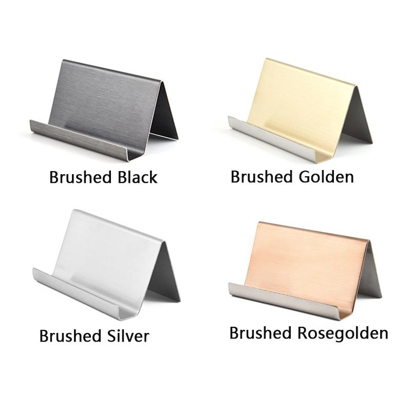 Metalowy stojak na wizytówki i identyfikatory Stojak ekspozycyjny Organizer na biurko Uchwyt na telefon komórkowy Akcesoria do sal konferencyjnych