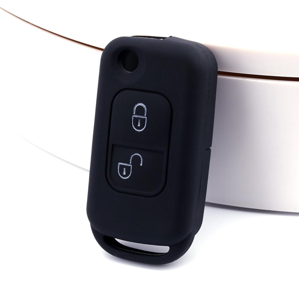Silicone Cover Flip Folding Remote Car Key Case for Mercedes Benz W168 A170 SLK R170 E113 Class A/C/E/S W202 W203 Alarm