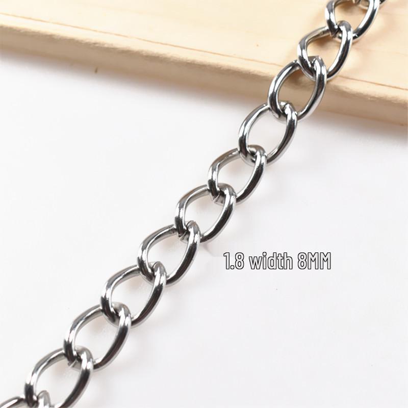 Nerezový kuličkový a osmičkový řetízek na klíče s boční visačkou (0.5-2.0mm) pro Zobrazení Plakátů.