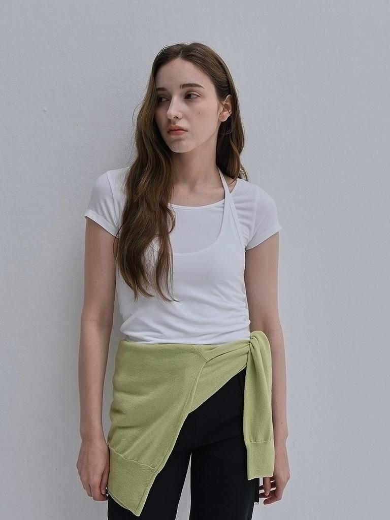 Iteoneollain Essential Knit Cardigan_Lime