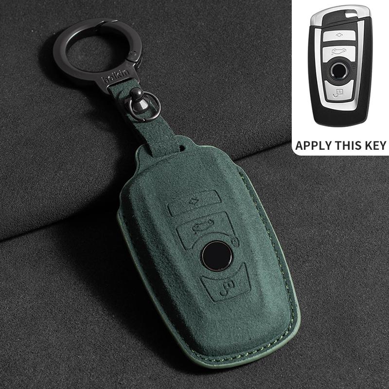 Husă de piele pentru cheia auto pentru BMW X1 X3 X5 X6 X7 F20 F15 F16 F48 G20 G30 G01 G02 G05 G11 G32 Seria 1 3 7 Breloc Accesorii Suedeză