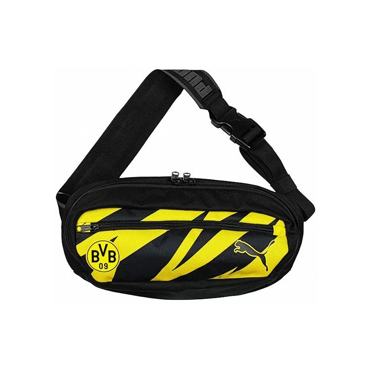 

Puma Bvb Ftblcore Waistbag Striped Color Block Waist Bag Men Waist Bag Yellow Black 077524-02 Yellow Black