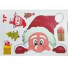 Cute Cartoon Santa Claus Elk Snowflake Window Stickers Static Decal Merry Christmas Party Scene Decor Supplies