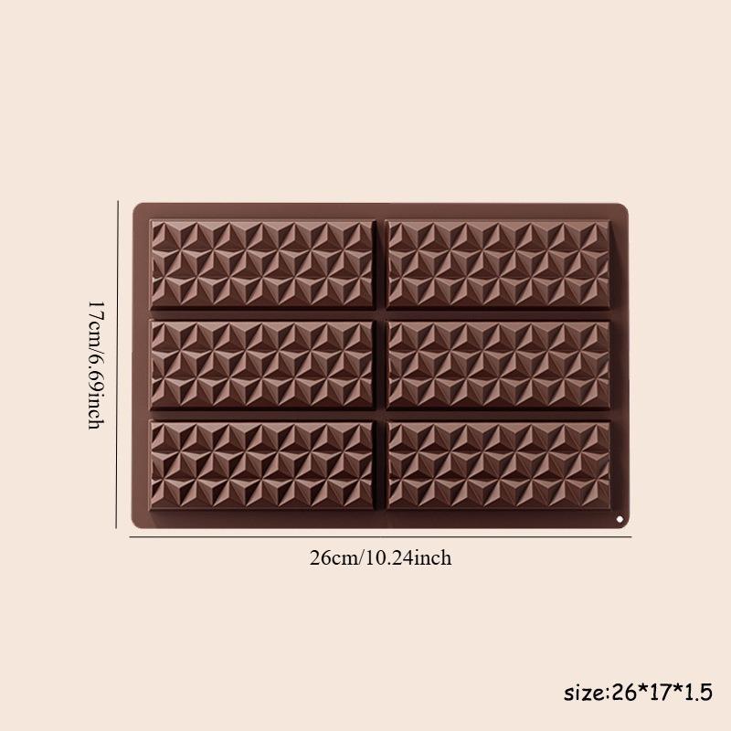 1PC food grade chocolate mold silicone chocolate mold rectangular baking tool