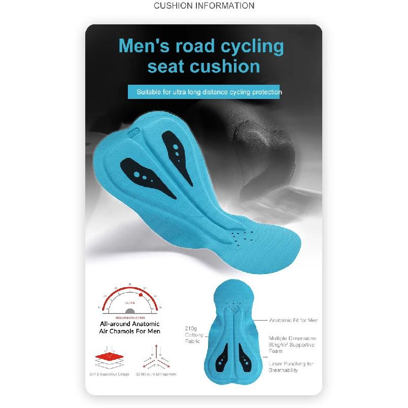 New Pro Cycling Bib Shorts Summer Breathable Quick Dry Mountain Road Biking Men Professional Sponge Pad Bicycle Clothes
