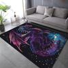 Multiple size Fantasy Colorful Cosmic Dragon Print Carpet Rug for Living Room Bedroom Sofa Doormat Home Decor Non-slip Floor Mat
