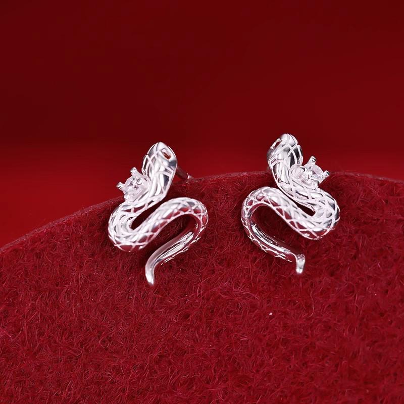 2025 Chinese Zodiac Snake Earrings: Elegant, Luxury Style for the Year of the Snake
