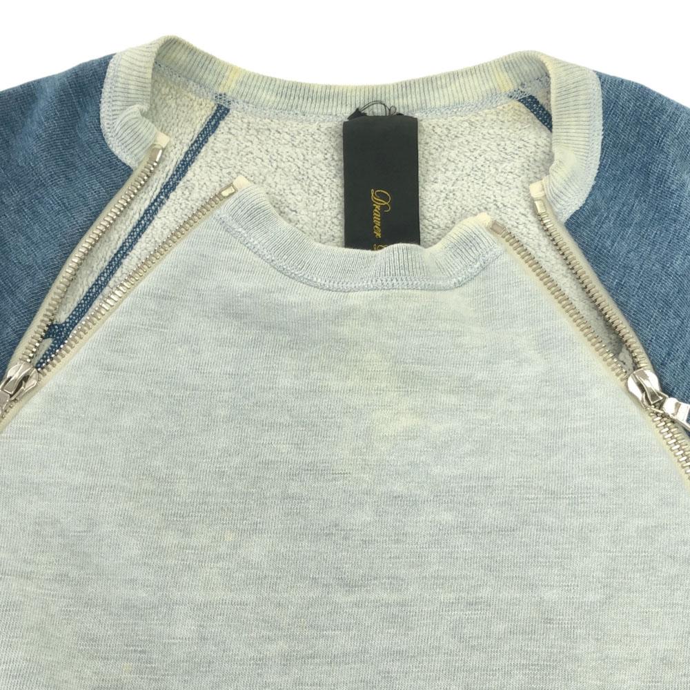 Drawer Made In Japan Short Sleeve Denim Style Sweat 1 Blue United Arrows Women Used