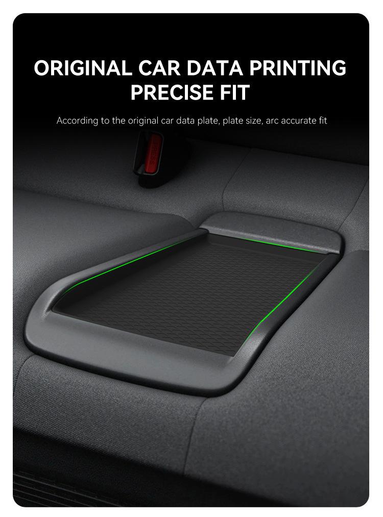 Silicone Anti-slip Dustproof Mat for Second Row Seat, Compatible with 25 Road Prelude Models