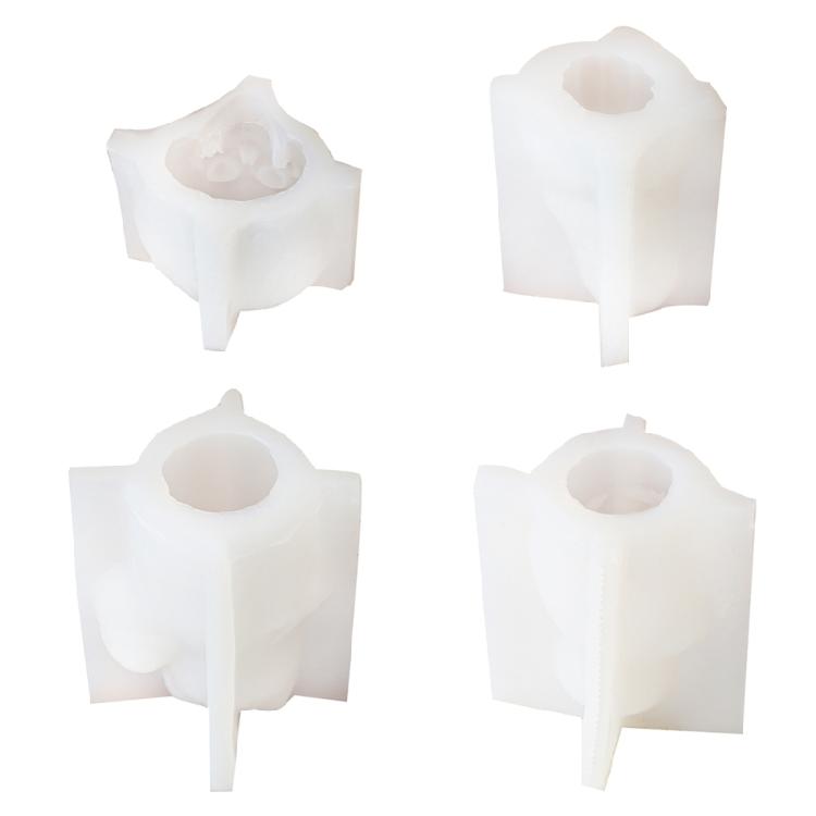 Kürbis-Kerzenformen Halloween-Schädel-Kerzenformen zur Herstellung von Kerzenseife