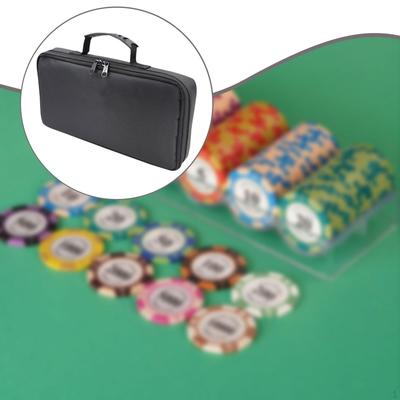 Game Coins Storage Bag Clay Chip Handbag Zipper Closure Durability Accessories Portable