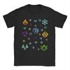 Vintage Genshin Impact Cartoon TShirts for Unisex Unisex Round Neck 100 Cotton T Shirts Gaming EleUnisext Tee Shirt Gift Idea Tops