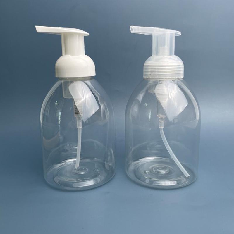 500ml Transparent Foam Hand Soap Dispenser Bottle with Press Pump