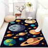 Universe Planet Earth Sun Printed Cartoon Carpet for Bedroom Living Room Bedside Sofa Floor Mat Modern Home Decor Area Rug
