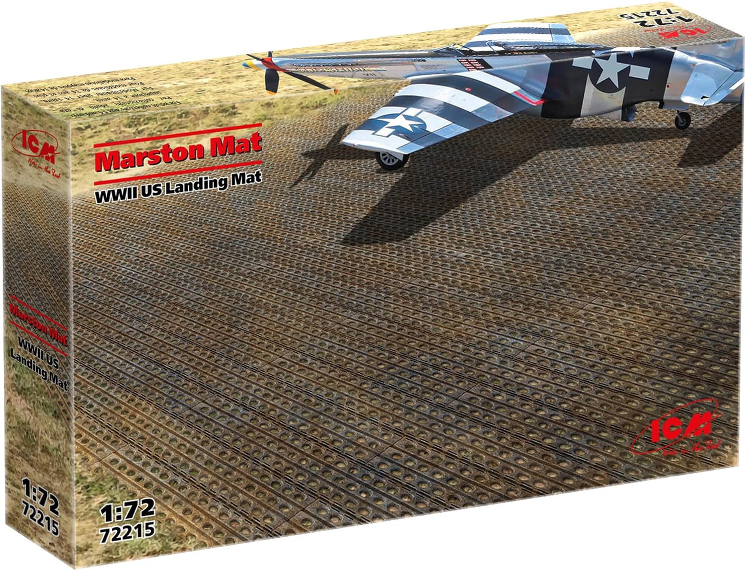 

ICM Вторая мировая война Американская посадочная площадка Настил Марстона Пластиковая модель 72215 1/72 (Декорации)