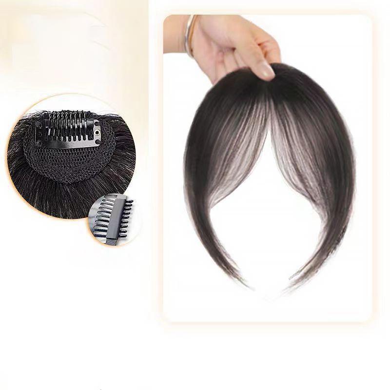 Air Bangs Wig For Women Natural Forehead French Fake Bangs Patch Seamless Bangs