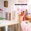 Doll House 4 Layers Shelf Vivid Lifelike Appearance Pure Color 1:12   Flower Stand for   Decoration Gifts