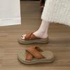 Muffin beach fashion wear shit new year feeling sandals women 2025 slippers spring and summer step comfortable versatile increase