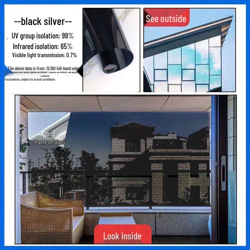 One-Way Nano Heat Insulation & Sun Protection Film for Windows