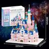 Pink Castle Princess Building Block Diy Assembling Toy Decoration Kids Gift